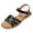 1860-Black, variant on SHIBEVER Women's Flat Sandals Casual Summer Ankle Strap Open Toe Comfortable Fashion Sandals for Women Black