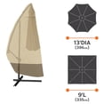 thumbnail image 3 of Classic Accessories Veranda Water-Resistant 13 Foot Offset Patio Umbrella & Frame Cover in Pebble/Bark/Earth, 3 of 11