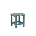 thumbnail image 2 of Tanfly Teal Side Table 100% Weather-Resistant Polycarbonate, UV Protected, Indoor & Outdoor Use, 2 of 3