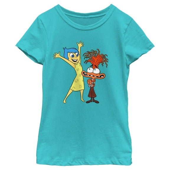 Girl's Inside Out 2 Joy and Anxiety  Graphic T-Shirt