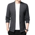 thumbnail image 2 of Suéteres de punto nuevos para hombre, de primavera y otoño, de alta calidad, informales, versátiles, sueltos, tipo cárdigan, chaqueta, 2 of 5