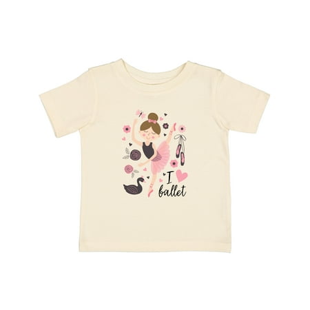 

Inktastic Ballerina I Love Ballet Dance Gift Baby Girl T-Shirt