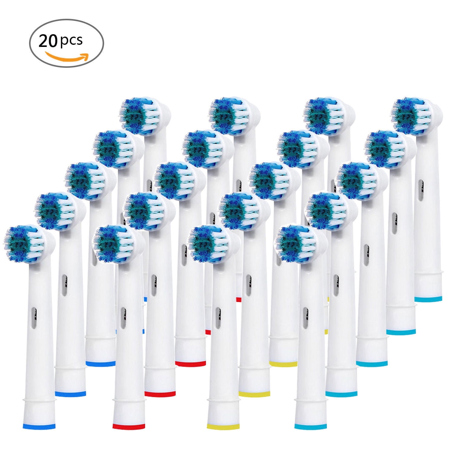 20 Pack Replacement Toothbrush Brush Heads for Braun Oralb Vitality