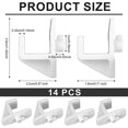 thumbnail image 2 of 14pcs Plastic Refrigerator Shelf Clips, Freezer Shelf Clip Cooler Shelf., 2 of 5