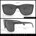 thumbnail image 3 of Kush Mens Rectangle Plastic Sporty Gangster Fashion Sunglasses [Blue], 3 of 8