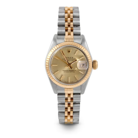 Pre Owned Rolex Datejust 6917 w/ Champagne Stick Dial 26mm Ladies Watch (Certified & Warranty Included)