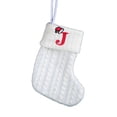 thumbnail image 1 of Calcetines De Lana Tejidos Con Letras Bordadas Para Niños Con Diseño De Bolsa De Caramelos Bolsa De Calcetín Navideño Blanco, 1 of 7