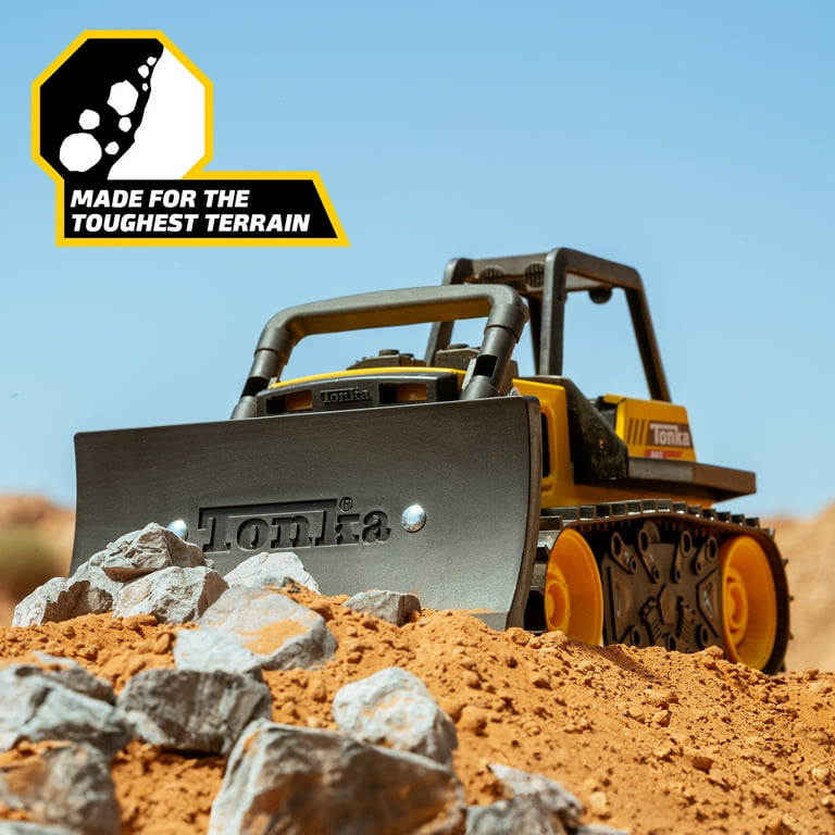 Tonka Steel Classics Bulldozer, Built Tonka Tough with Real Steel
