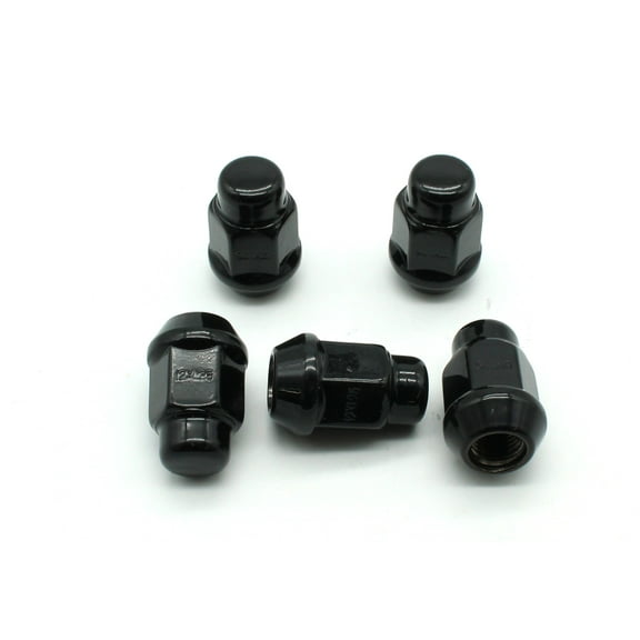TMAX 20 pc Black Chrome 12mm x 1.25 Bulge Acorn Lug Nut Wheel Lock Screw