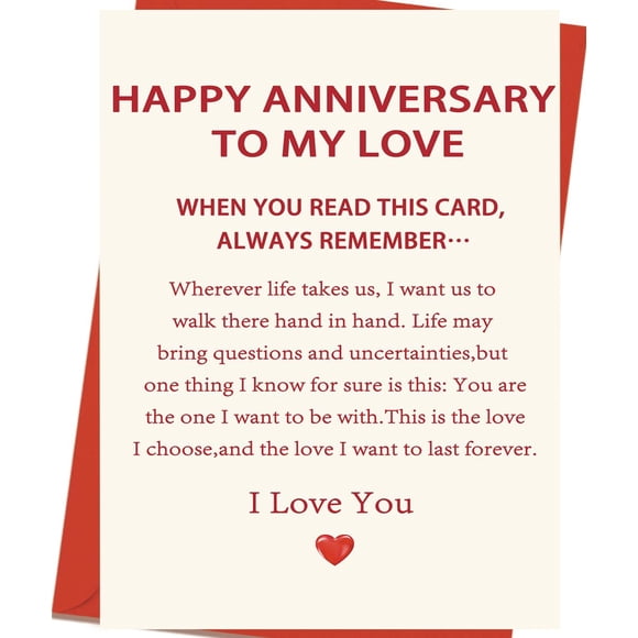 Tarjeta de aniversario y regalos Josensai Romantic para pareja