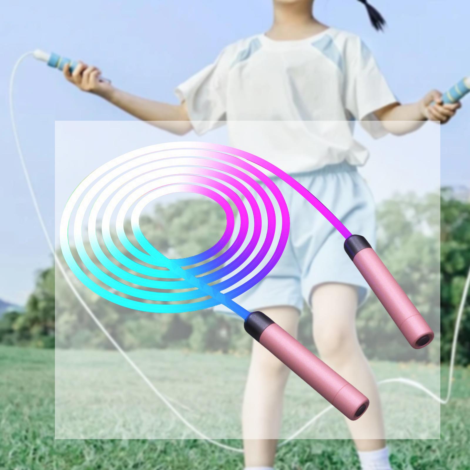 Jump Rope Skipping Rope Fitness Equipment Glowing with Bright Lights for Kids Girls Boys Outdoor Activities