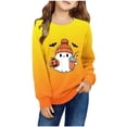 thumbnail image 3 of Fesfesfes Kid Clothes Children's Shirt Long Sleeved Halloween Printed T-shirt Halloween Printed Round Neck Top Suitable For Boys And Girls 1-12 T-shirts, 3 of 5