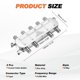 thumbnail image 2 of Uxcell 2Pcs Divisor de Cable Coaxial de 8 Vías, Conector Tipo F de 5-2400 MHz, Distribuidor de Señal de Baja Pérdida para TV, Antena de Satélite, Módem, Teatro en Casa, HDTV, CATV, Tono Plateado, 2 of 6