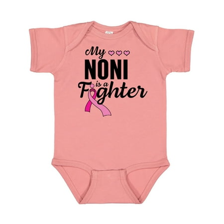 

Inktastic Breast Cancer Awareness My Noni is a Fighter Gift Baby Boy or Baby Girl Bodysuit