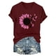 thumbnail image 2 of Blusas de Manga Corta para las Mujeres Divertida Impresión Cuello Redondo Camiseta Vintage, Blusas de Primavera para las Mujeres, 2 of 4