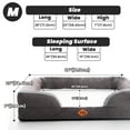 thumbnail image 6 of Laifug Large Orthopedics Memory Foam Dog Bed | Dog Sofa, Waterproof Liner & Washable Cover (Dark), 6 of 11