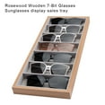 thumbnail image 3 of QualitChoice 7 Grids Glasses Display Tray Cases Displaying Organizer Storage Box Sales Counter Showcase Organization Gray White, 3 of 6