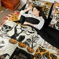thumbnail image 4 of Manfei Western Festival Bedding King Size, Gothic Halloween Bedding Sets King Size, Vinatage Reversible Comforter Sets with Sheets, Lightweight Room Decoration, 7-Piece, 4 of 6