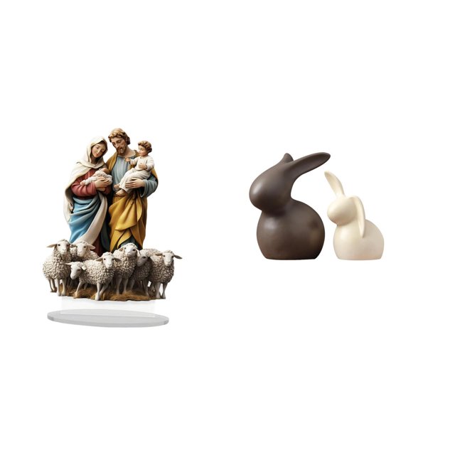 Letrero de mesa,Decoración de escritorio acrílica Rincón festivo Decoración del hogar,Decoración de fiesta Adorno de escritorio Chimenea,Estatua de cerámica,Juego de estatuas de cerámica