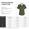 thumbnail image 4 of Uemuo Camouflage Shark Printed Women's Classic V-Neck T-Shirt - Soft, Breathable, Moisture-Wicking, Perfect for Casual, Office, Travel, and Everyday Wear-Small, 4 of 5