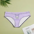 thumbnail image 4 of Kuromi And My Melody Women's Underwear Low Rise Full Coverage Briefs Breathable Underpants Ladies Regular Plus Size Panties, 4 of 6