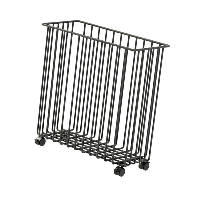 Tnarru Yoga Mat Storage Cart Accessories Supplies Rack for Garage Dormitory Workout Black and L