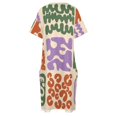 thumbnail image 4 of Vestido de verano holgado con bolsillos para mujer traje de Damas abstractas, 4 of 6