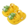 thumbnail image 2 of GBSYEWXS Todder Kids Girls Sandals Breathable Dinosaur Print Closed Toe Eva Yellow Slippers Size 5-6 Years, 2 of 7