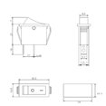 thumbnail image 2 of Allume On-Off Rocker Switch 2 Position SPST 16A for Treadmill 240Vac Car Dash Boat 12V Black, 2 of 5