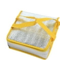 thumbnail image 6 of TISHITA Bag Insulated,Pizza Carrier Grocery Bag Food Warmer Bag for Restaurant, Professional Use, Motorcycle, Catering Yellow 30x30x10cm, 6 of 8