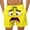 Yellow#048, variant on Lcziwo Mens Summer Beach Shorts Cute Face Print Board Bathing Suit Drawstring Elastic Waist Quick Dry Swim Trunks Orange,XL