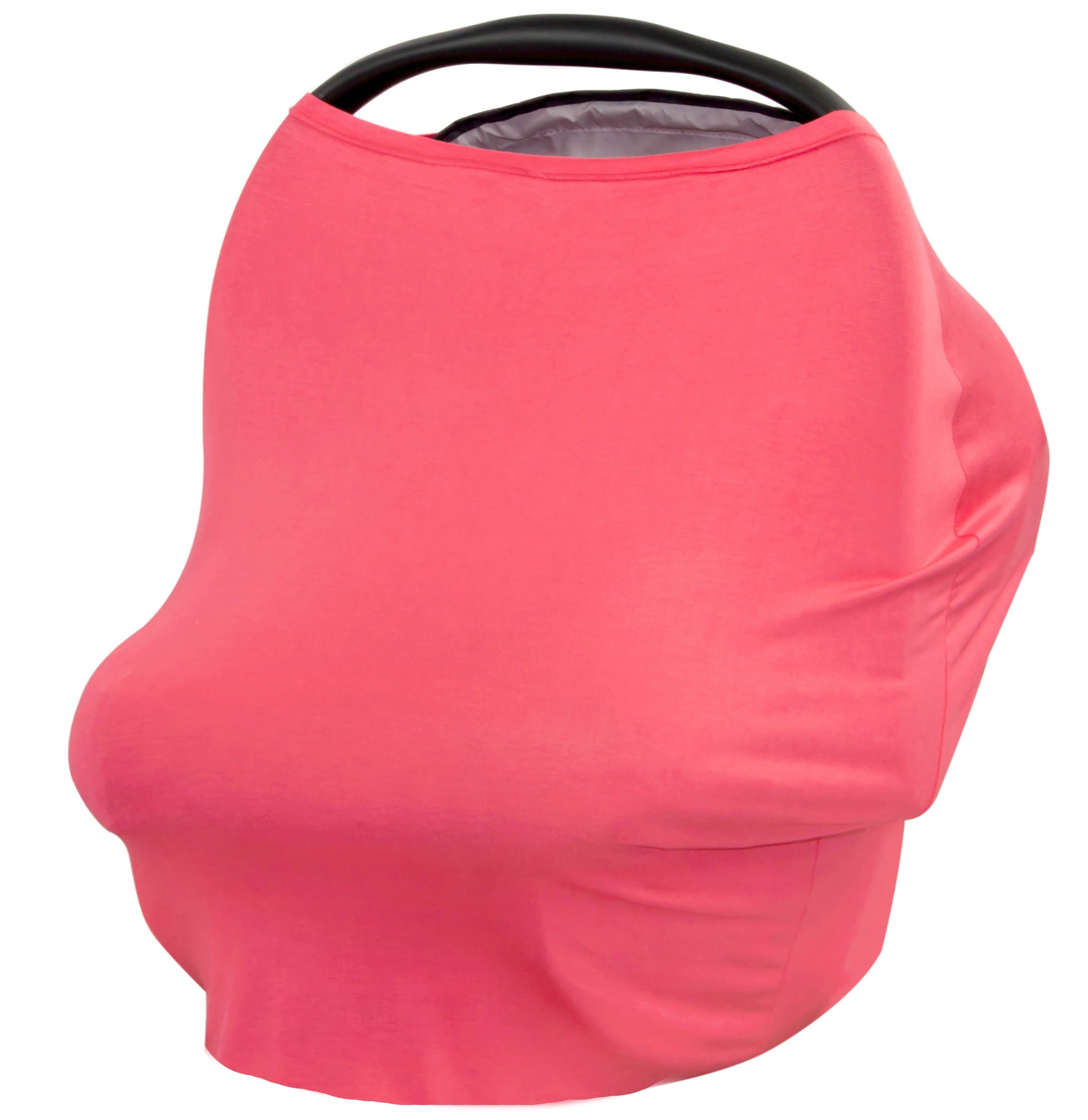 JLIKA Baby Car Seat Canopy Cover and Stretchy Nursing Cover Coral