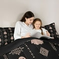thumbnail image 5 of Feelyou Halloween Ghost Kid Queen Comforter Set, Boho Western Aztec Bedding Set, 3pcs, 5 of 8