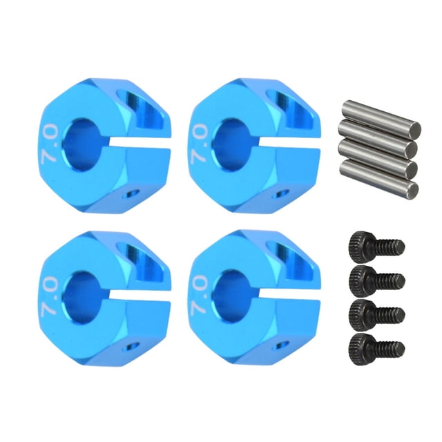 4 unids/set 12mm 7,0 rueda adaptador de accionamiento hexagonal Hub RC modelo accesorio de vehículo con pasadores y tornillos YUNYI BRAND Deportes