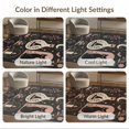 thumbnail image 7 of ODIKA 6'x9' Washable Area Rug Non-Slip, Chair-Friendly, Black Pink Enchanted Nighttime Whimsical Design Elegant Celestial Motifs with Floral for Dining Room, Under Table, Office Décor, 7 of 7