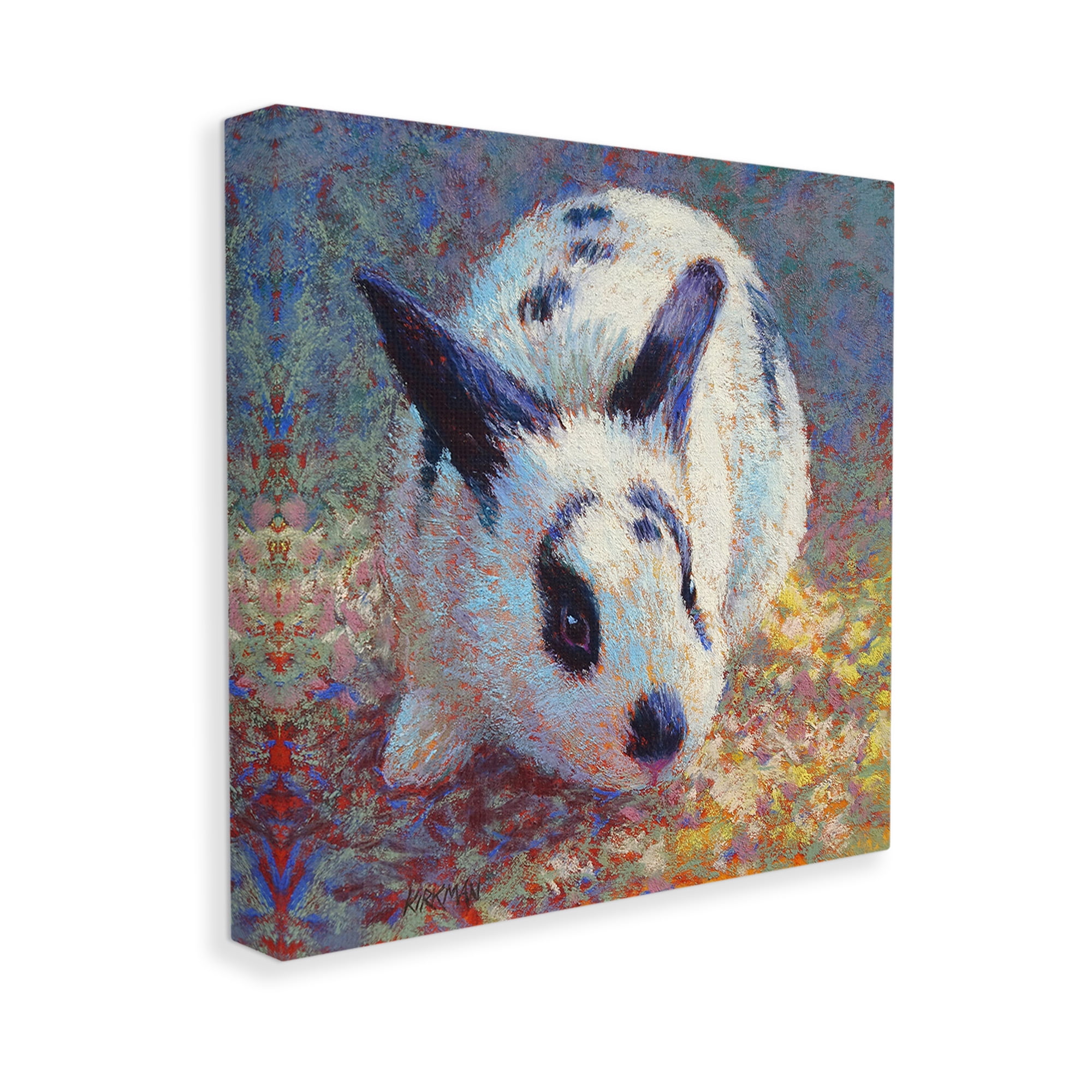 Stupell Industries Abstract Spotted Rabbit Animals & Insects Painting Gallery Wrapped Canvas Art Print Wall Art, 36 x 36