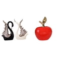 thumbnail image 1 of estatua de cisne,Figuras de cisne,estatuas,decoración del hogar,fiesta de bodas,Estatua,Escultura de fruta artificial,estatua y artesanía,Colección de figuras de cerámica para decoración, 1 of 8