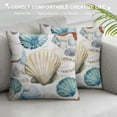 thumbnail image 3 of Nawypu  Nautical Coastal Throw Pillow Covers Ocean Themed Beach Seashell Coral Starfish Pillows Case Soft Cushion Covers for Outdoor Sofa Home Decor, 3 of 5