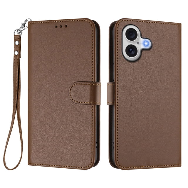 Funda Cartera GANGXUN para iPhone 17 – Cierre Magnético, Protección RFID, Correa Desmontable, Compatible con Carga Inalámbrica