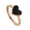 Rose Gold, variant on Women's Stainless Steel Enamel Minimalist High Polished Heart Ring Rose Gold Size 9