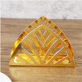 thumbnail image 3 of SHAR Napkin Holder Hollow Paper Dispenser, Stainless Steel Triangular Napkin Dispenser, Modern Art Dining Table Napkin Holder, Vertical Napkin Holder, for Dining Table (1 Pack), 3 of 4