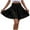 Black, variant on Kaemgyyd Women's Flowy Mini Skirts Fashion Textured Tiered Smock Waist Solid Color Skirt Casual A Line Beach Short Skirt