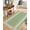 Sage Green, variant on Beige Striped Kitchen Runner Rug 2'x4',Farmhouse Luxurious White Stripes Modern Abstract Art Rug with Tassels,Non Slip Woven Cotton Bathroom Rugs Hallway Carpet for Foyer Bedroom Entry Back Door