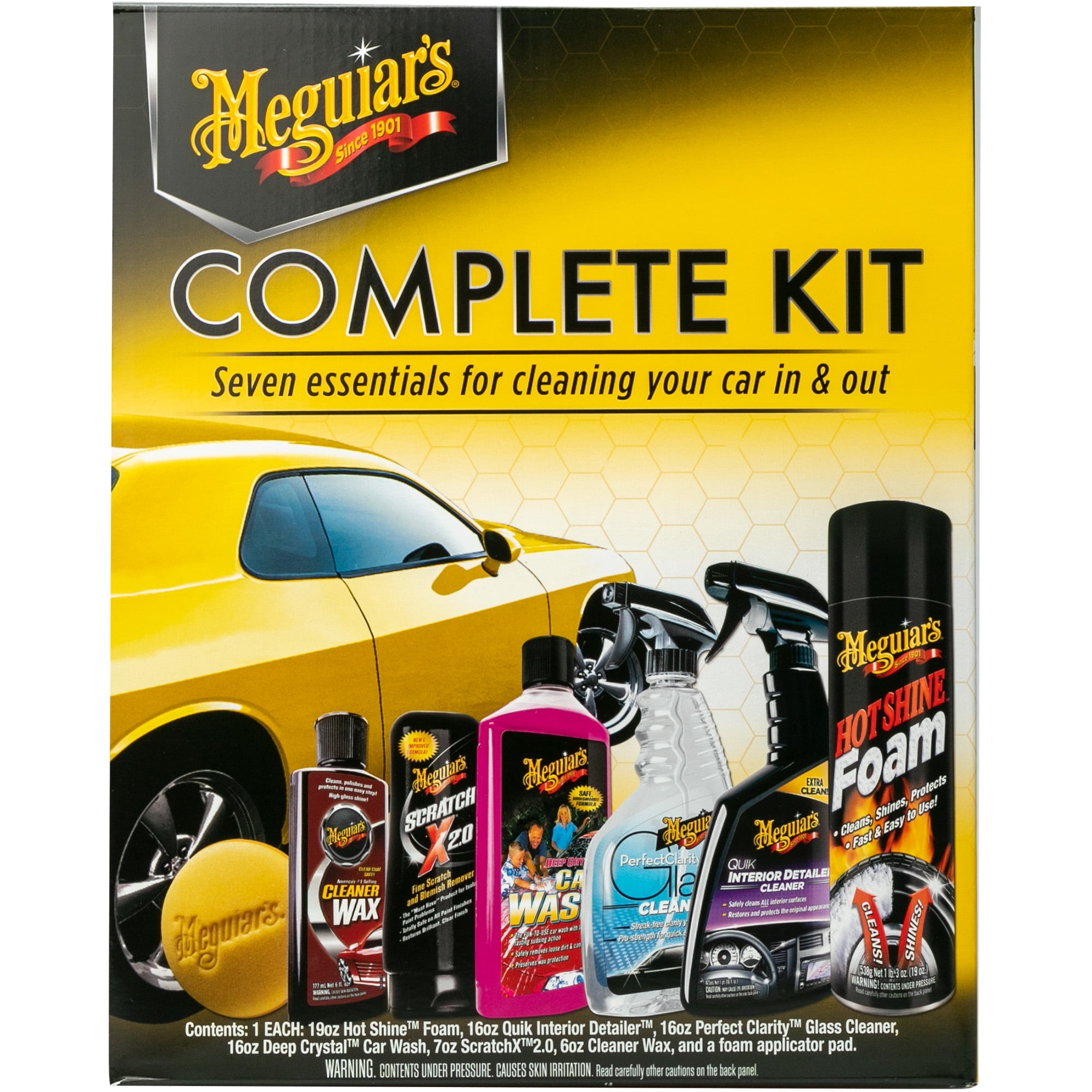 Meguiar's Complete Car Care Kit, G19900, Kit