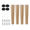 thumbnail image 2 of deevoka 4 Pieces Wood Furniture Legs Couch Legs for NightStand Dresser Loveseat 40cm, 2 of 9