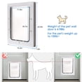 thumbnail image 4 of Ownpets Dog Door With Hard Plastic Flap Pet Door&Safe Plunger Lock Solid Durable Frame Easy To Install Doggie Door For Large Dogs Up To 100Lbs, 4 of 4