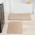 thumbnail image 6 of Lavish Home Memory Foam Striped Bath Mat Set - Set of 2, 6 of 9