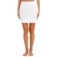 thumbnail image 3 of YONGHS Half Slips for Women Girls Underskirt Short Lace Trim Skirts Wild Card A Line Underskirt White OneSize, 3 of 7