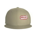 thumbnail image 3 of ZICANCN Pray Character Pattern Baseball Caps, Trucker Hats for Men And Women, Adjustable Breathable Flat Caps, Natural, 3 of 6