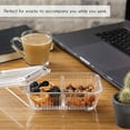 thumbnail image 5 of Crystalia Double-Compartment Glass Food Container with Lid, 13.7 oz Divided Storage for Meals, Snacks, Butter, and Honey, 5 of 7